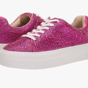 Pink Betsey Johnson Rhinestone Shoes